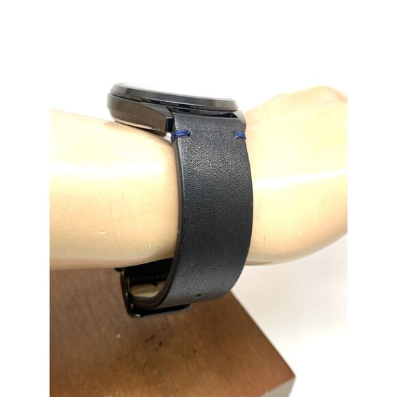 Caravelle by Bulova Men's Watch 45C118 Quartz Blue Dial Black Leather Band 40mm - Picture 12 of 14